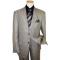 Steve Harvey Classic Collection Beige/Navy Plaid Super 120's Suit 6721